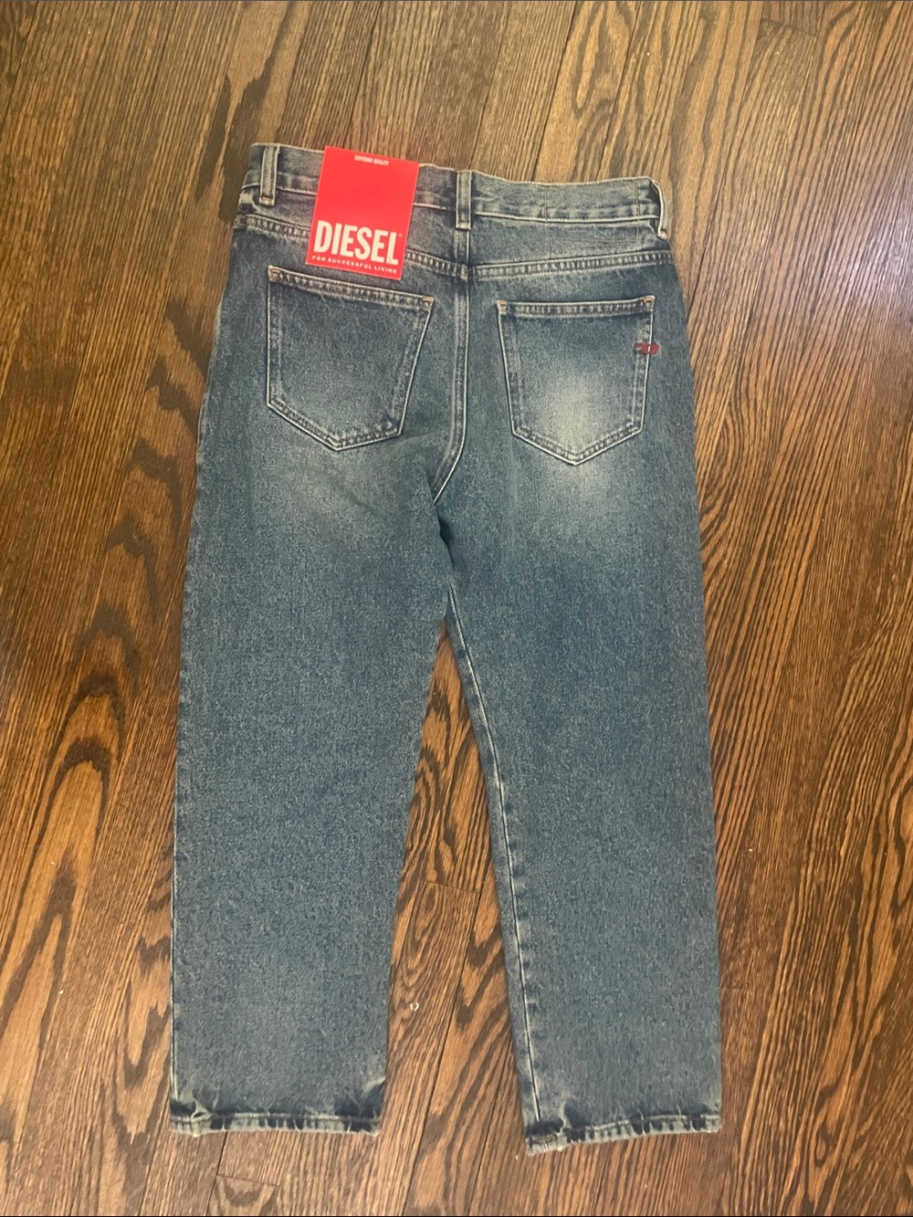 Diesel women Light Blue Straight Jeans - Picture 3 of 6